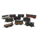 Unboxed VB (France) H0 Gauge 3-rail SNCF Freight Stock, mostly closed wagons, including bogie PLM