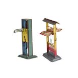 Two Continental 0 Gauge Platform Indicators by Bing, one showing destinations Cologne, Bordeaux,