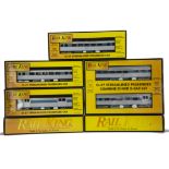 American 0 Gauge 3-rail Streamlined Coaching Stock by Rail-King (MTH), in Electro-Motive
