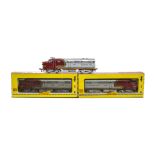 Uncommon Fleischmann H0 Gauge American 1341/2 Santa Fe Diesel Locomotives, comprising boxed 1341