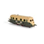 An 0 Gauge 3-rail Streamlined ‘4-4-4’ (or 2-B-2) Diesel Locomotive by JEP, in green/cream livery