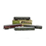 Unboxed Fleischmann H0 Gauge German and Swiss Tinplate Coaching Stock, comprising 9 complete coaches