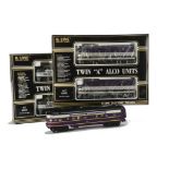 American 0 Gauge 3-rail Alco Diesel Locomotive Sets by K-Line, an ‘AA’ pair in New York Central 2-