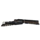 Two Unboxed H0 Gauge Steam Locomotives and Tenders, comprising an Olympia semi-streamlined 4-8-4