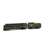 A Samhongsa H0 Gauge CNR/ Grand Trunk Western 4-8-4 Streamlined Steam Locomotive and Tender, in