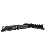 Two Unboxed H0 Gauge ‘Pacific’ 4-6-2 Steam Locomotives and Tenders, comprising an United Pacific