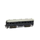 A Repainted but Uncommon Continental 0 Gauge Coach by GEM of Italy, with cast metal body and