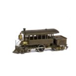 An H0 Gauge 4-2-4 ‘Inspector’s’ Steam Locomotive by KMT for Fulgurex, in unpainted brass finish, the