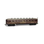 A Märklin H0 Gauge 3-rail Pre-war ref 353 Mitropa Schlafwagen, with cast bogies and later couplings,