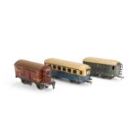 0 Gauge 3-rail Rolling Stock by JEP and Märklin, including JEP SNCF blue/cream Pullman coach 9” long