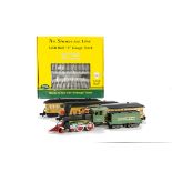 An American S Gauge 2-rail ‘Wild West’ Train by American Flyer (Gilbert) and S-Trax Track, with 4-