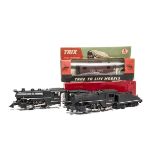 Trix (TTR) 00 Gauge 3-rail AC American Locomotives and Caboose, including boxed passenger 0-4-0