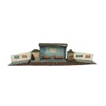 A Märklin for Gamages British-outline Large-Scale Halt and Platform, the waiting shelter 8” high (