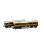 A Pair of Bassett-Lowke 0 Gauge LNER ‘Teak’ Coaches, comprising 1st class coach no 36232 and brake/