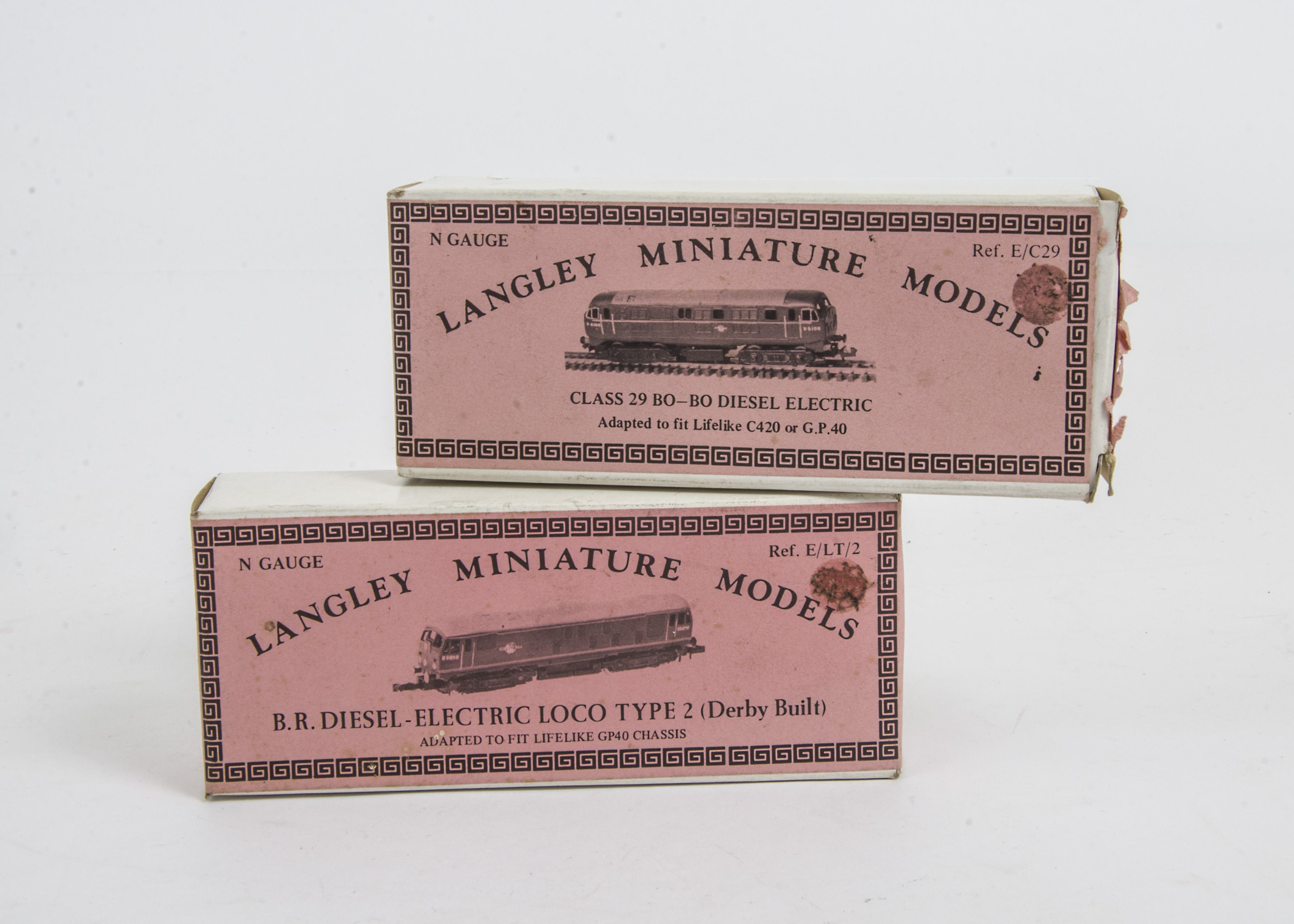 Langley Miniature Models N Gauge Diesel Kits, Br Diesel-Electric Loco Type 2 (Derby Rail) and