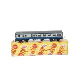 Tri-ang TT Gauge BR blue/grey Mainline coach, Brake/2nd, in original late issue yellow box for T82