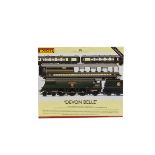 Hornby 00 Gauge R2817 ‘Devon Belle’ Train Pack, comprising BR green West Country Class ‘Wadebridge