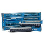 Märklin H0 Gauge Coaches, including 4066 Personenwagen DER SBB (2), 4111 D-Zug-Wagen 4112D-Zug-Wagen