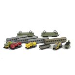 Railroute pushalong N Gauge French outline models, including two BB 9201 Locomotives, ten silver