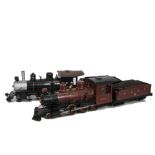Bachmann G Scale Locomotives and Tenders, American style with plastic body’s, AT & SF Virginia 117