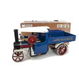 Mamod Steam Wagon, live steam tablet fired, boxed in blue livery, F, box F