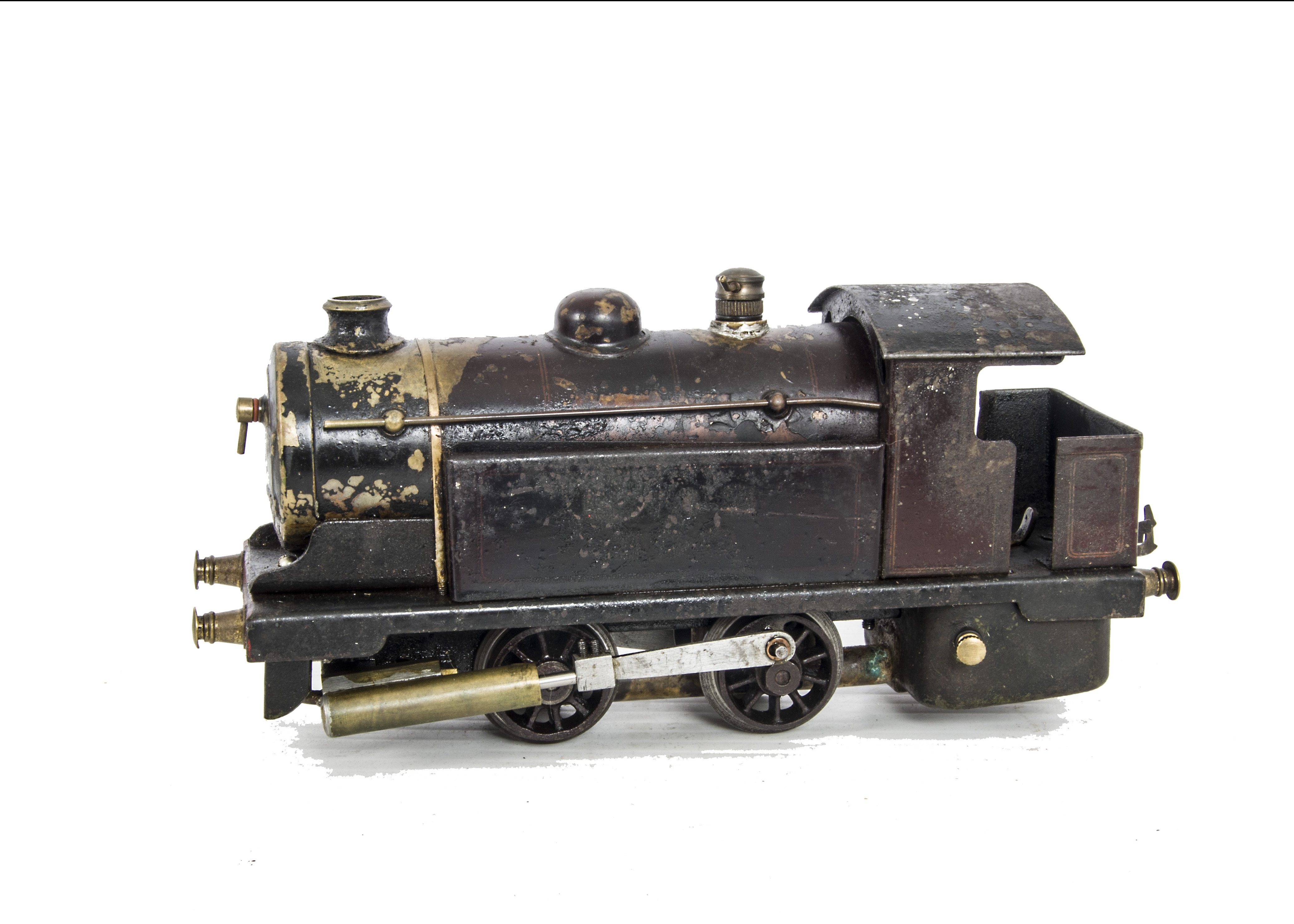 An 0 Gauge Live Steam Spirit-fired Bowman 300 Locomotive, in LMS maroon, P-F, connecting rods and