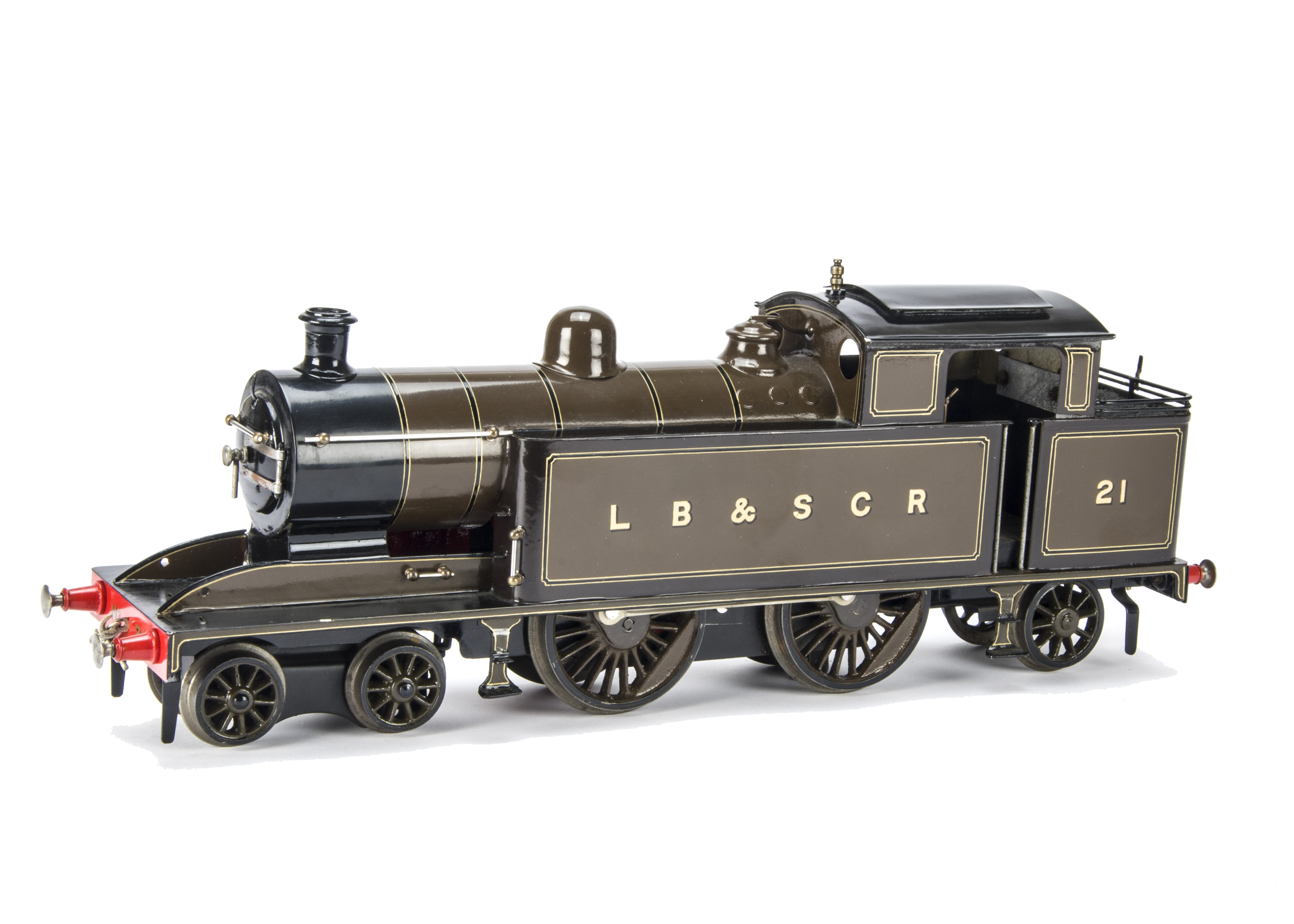 A Gauge I three-rail Electric LBSCR 4-4-2 Tank Locomotive, professionally made and painted in the