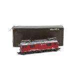 Bemo H0e Gauge RhB GE 4/4 Electric Railcar, in red No 618, in original box, E, box G