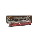 Bemo H0e Gauge RhB Abe 502 Electric Railcar, in red, in original box, E, box VG