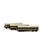 Three Bassett-Lowke 0 Gauge LNER ‘Teak’ Coaches, all as 1st class coach no 36232, with cast iron/