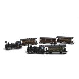 Liliput 00 9 Locomotive and Coaches, black 0-6-2 Tank No 2 ‘Zillertal’ and three brown Zillertalbahn
