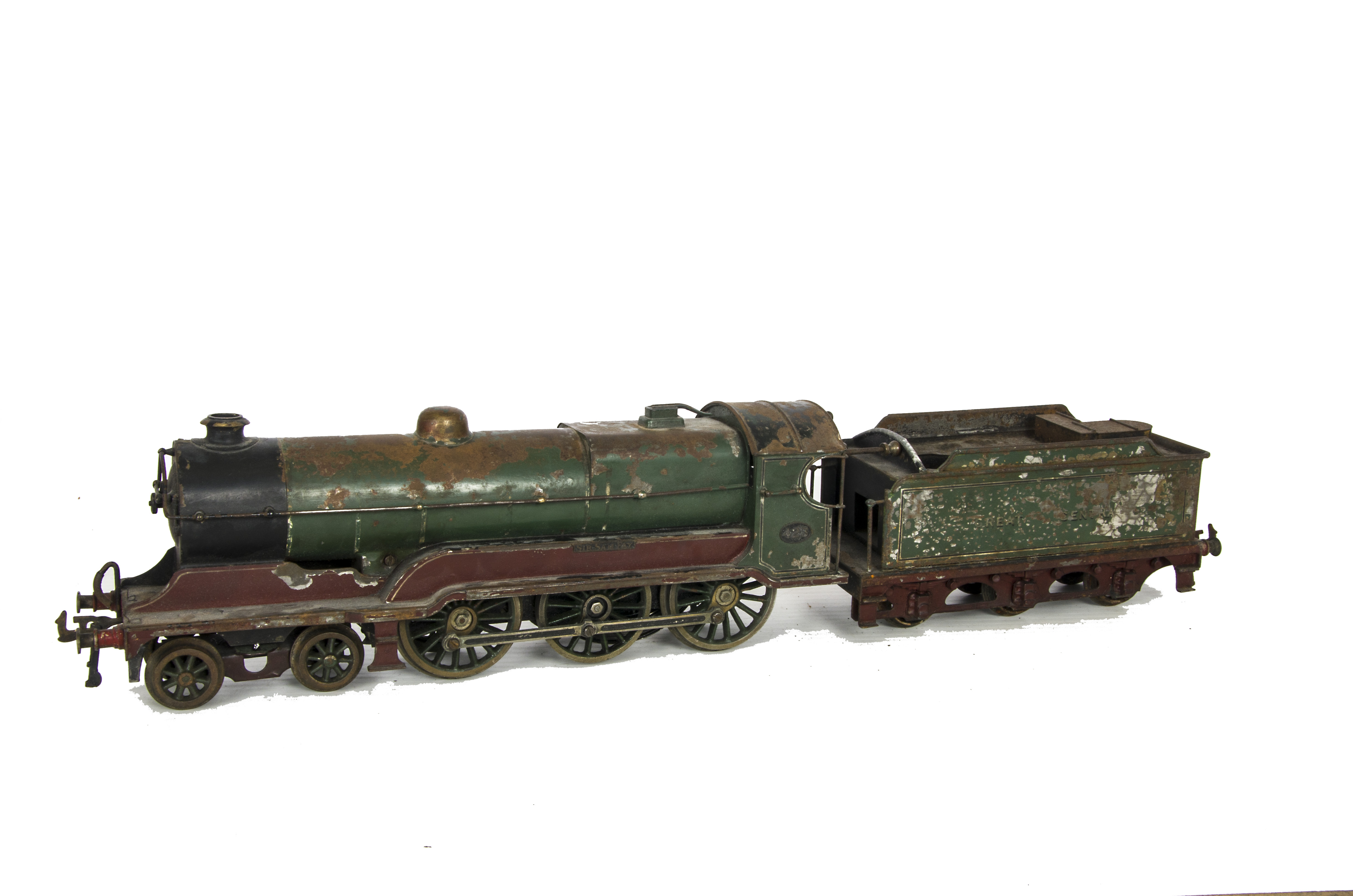 A Gauge I Clockwork Great Central Railway ‘Sir Sam Fay’ Locomotive and Tender by Bing for Bassett-