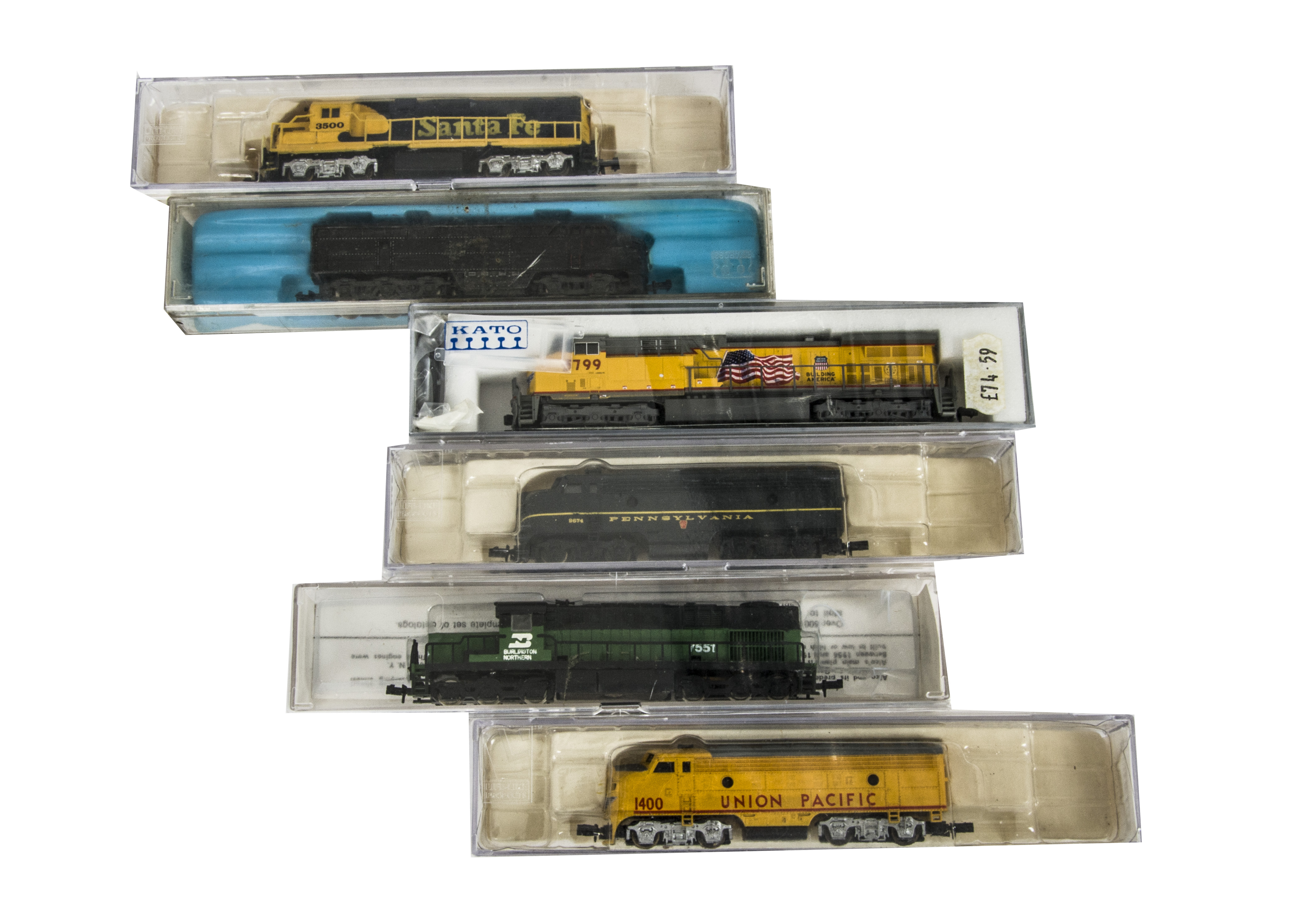 American Outline N Gauge Locomotives by various makers, Kato UP AC4400CW 5799, Model Power