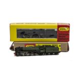 Minitrix N gauge Locomotives, 203 BR green ‘Britannia’ and 207 BR black 9F 2-10-0, both in