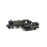 00 Gauge kitbuilt GWR tank Locomotives, 4-4-2 No 2221 and 2-4-0 No 1196, VG, both built and