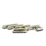 Tri-ang TT Kay’s Golden Train Set, comprising unboxed Merchant Navy and Tender with four Golden