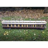 An Impressive 5½” Gauge twelve-wheeled Pullman Car, overall length 6’ 4”, commercially-made,