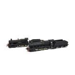 00 Gauge kitbuilt GWR/BR black Locomotives and Tenders, 4-4-0 3417 and 2-8-0 3857, both finished