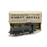 A Gaiety Models 00 Gauge Pannier Tank, in plain green, in original box, VG, box F