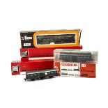 H0 Gauge Coaches by various makers, Lima SNCF green (3), Meistermodell SNCF green (3), various Jouef