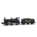 DJH EM Gauge kitbuilt SR Class C2 0-6-0 Locomotive and Tender, No 2535, finished in SR black, G, not