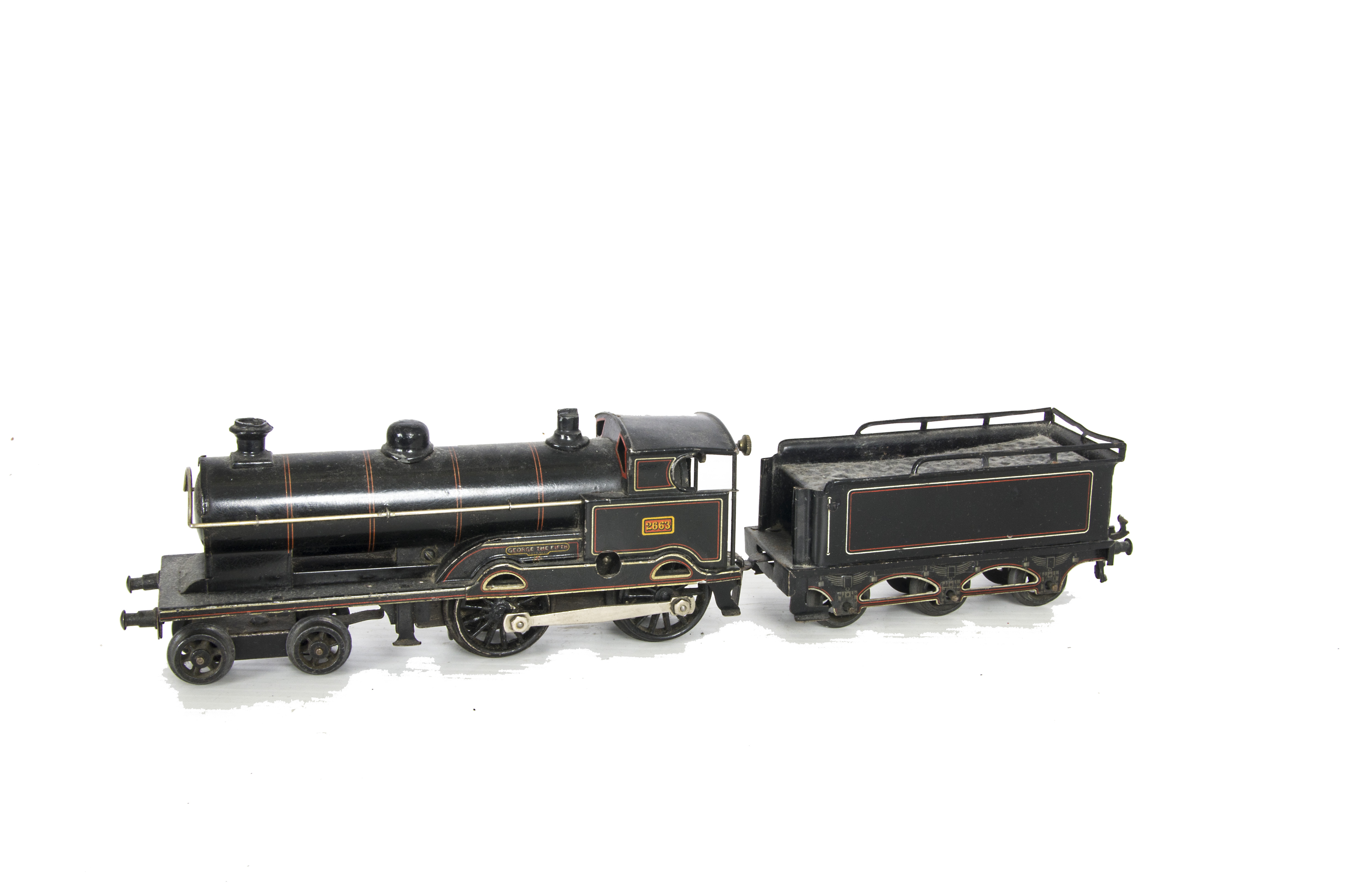 A Bing for Bassett-Lowke 0 Gauge Clockwork LNWR ‘King George V’ Locomotive and Tender, the classic