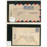 Bahamas Covers and Cancellations 1940-45 selection of censored covers to Canada (2), Canal Zone, Cu