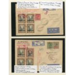 Bahamas Covers and Cancellations 1917-19 range of covers bearing War Charity (3) or War Tax (10) va