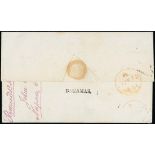 Bahamas Early Letters and Handstamps 1840 (6 Nov.) entire from Nassau to London,