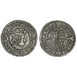 Henry VII (1485-1509), tentative issue, Groat, 2.64g, m.m. lis/greyhound head 2, henric di gra rex