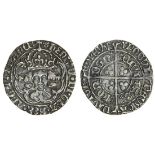 Henry VII (1485-1509), Groat, type IIIA, 2.76g, m.m. cinquefoil, franc, rosette stops both sides, h