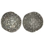 Henry VII (1485-1509), Groat, type IIIA/IIB, 2.75g, m.m. cinquefoil, henric di gra rex angl z fran,