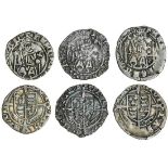 Henry VII (1485-1509), Pennies (3), York under Archbishop Rotherham, Sovereign type IIc (2), 0.78g,