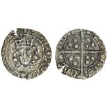 Henry VII (1485-1509), Penny, London, type II, 0.68g, m.m. none, henric di gra rex angl, trefoil st